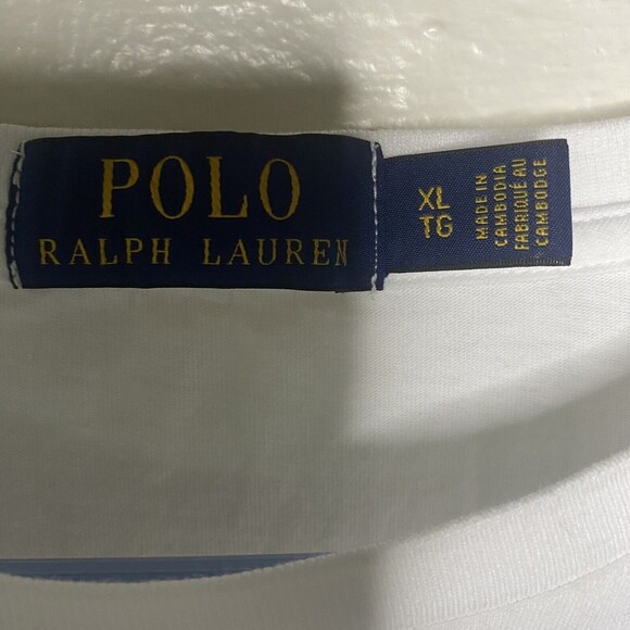 Polo Ralph Lauren Shirt Men XL Slim Fit USA Olympics White Graphic T Shirt - Picture 5 of 7